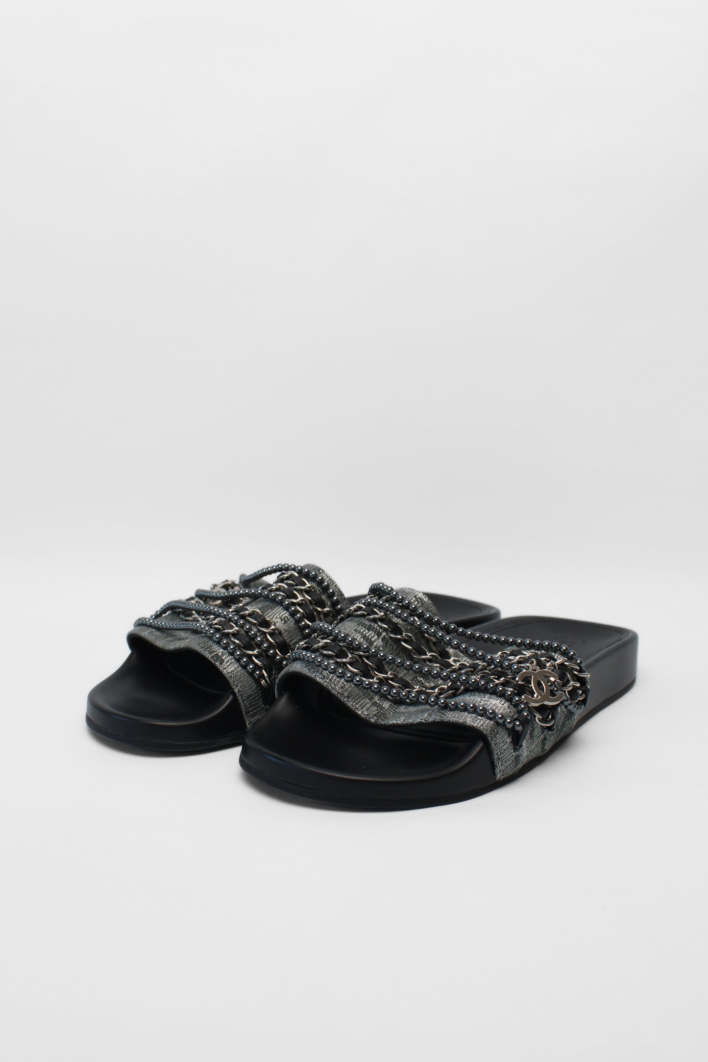 Chanel Chain Slides Size 40