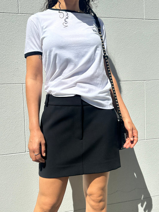 Harris Taper Black Mini Skirt Size 8