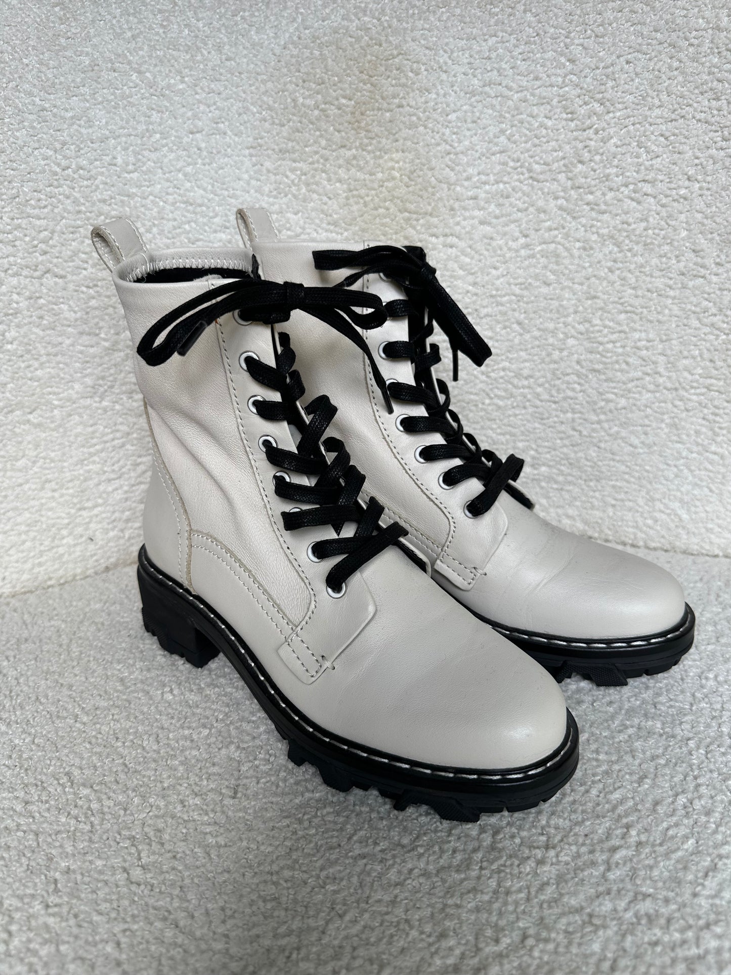 Rag and Bone White Lace Boots Size 37