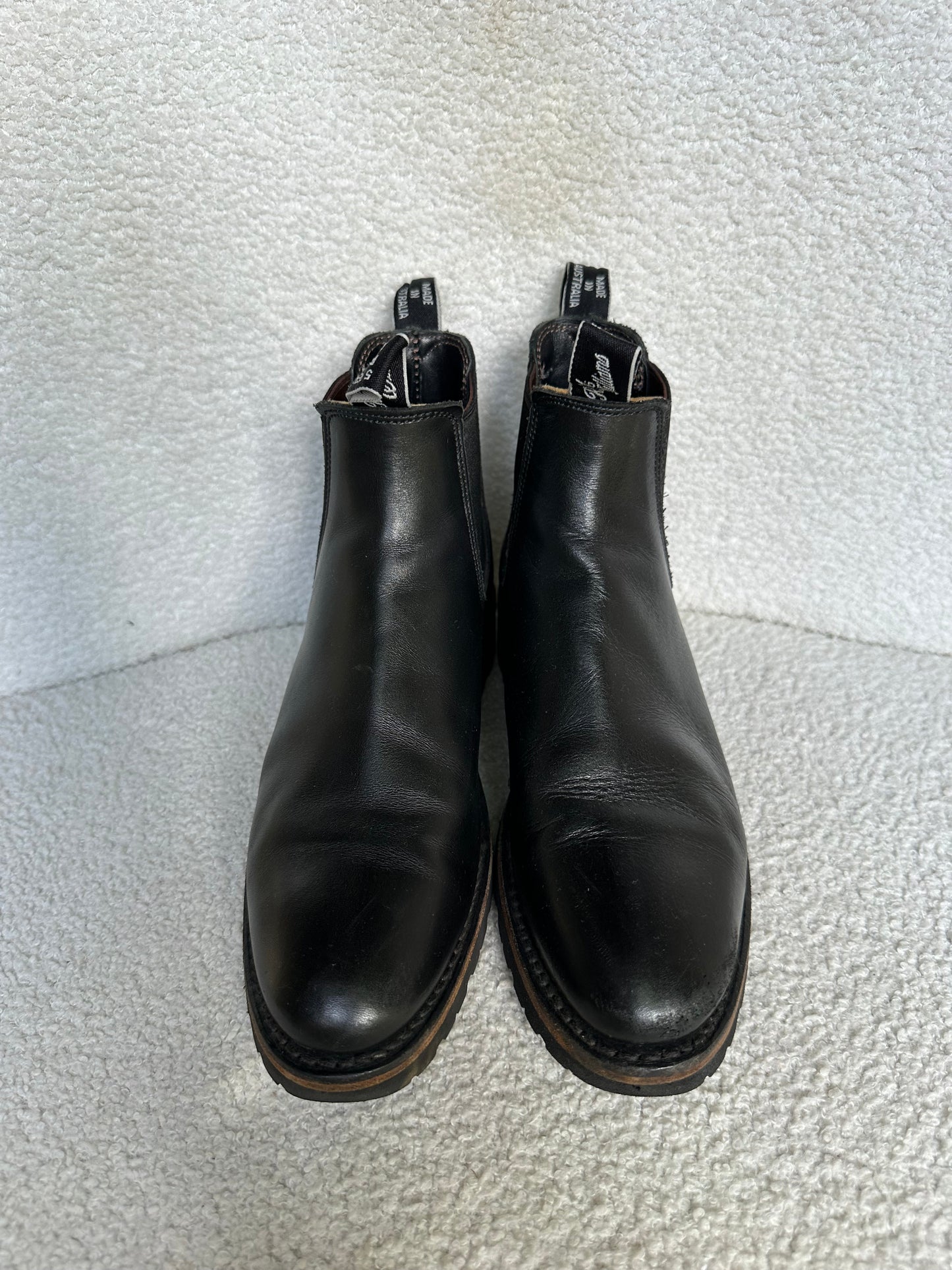 RM Williams Black Boots Size 38