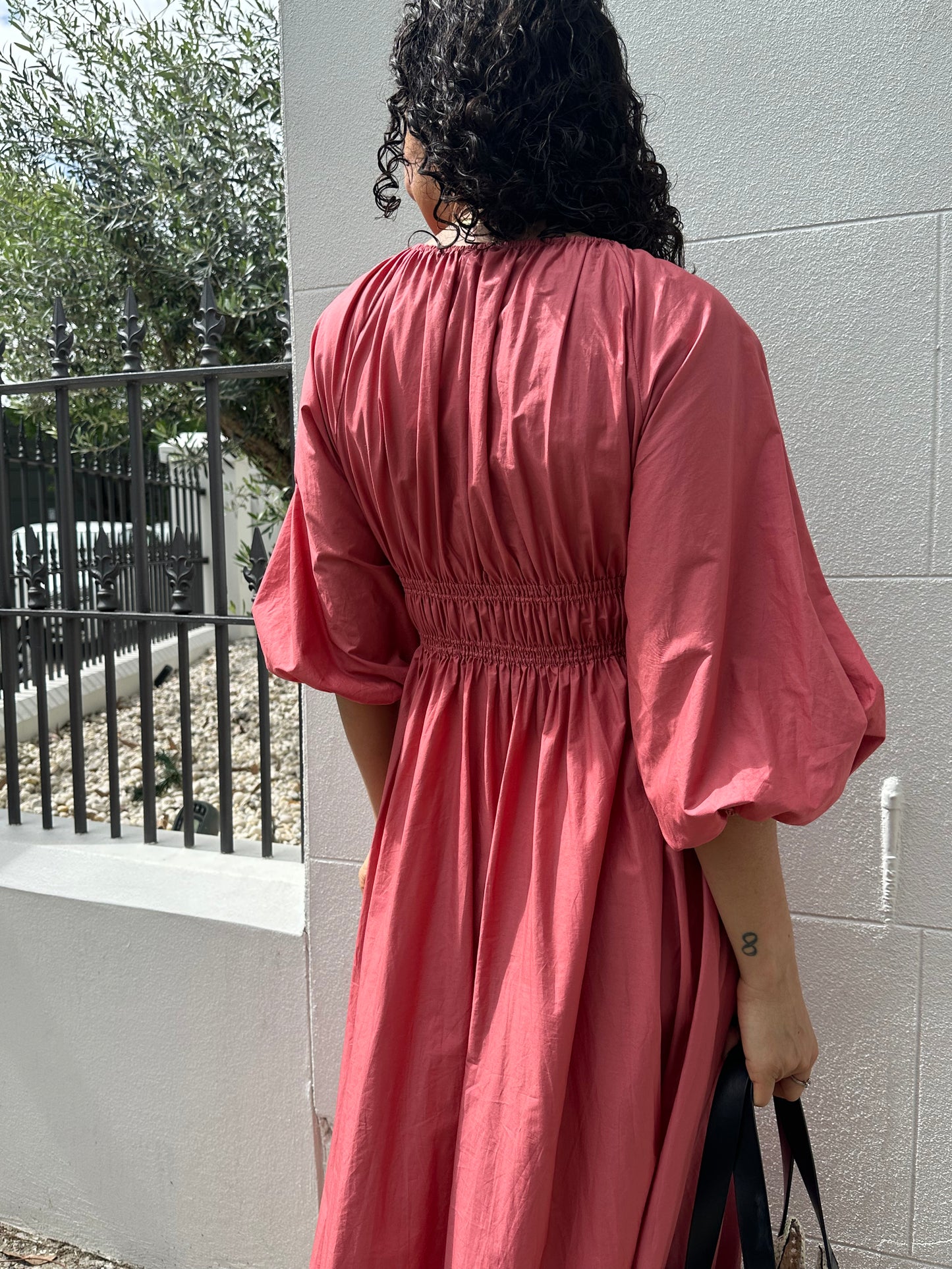Mateau Peach Cotton Dress Size 2
