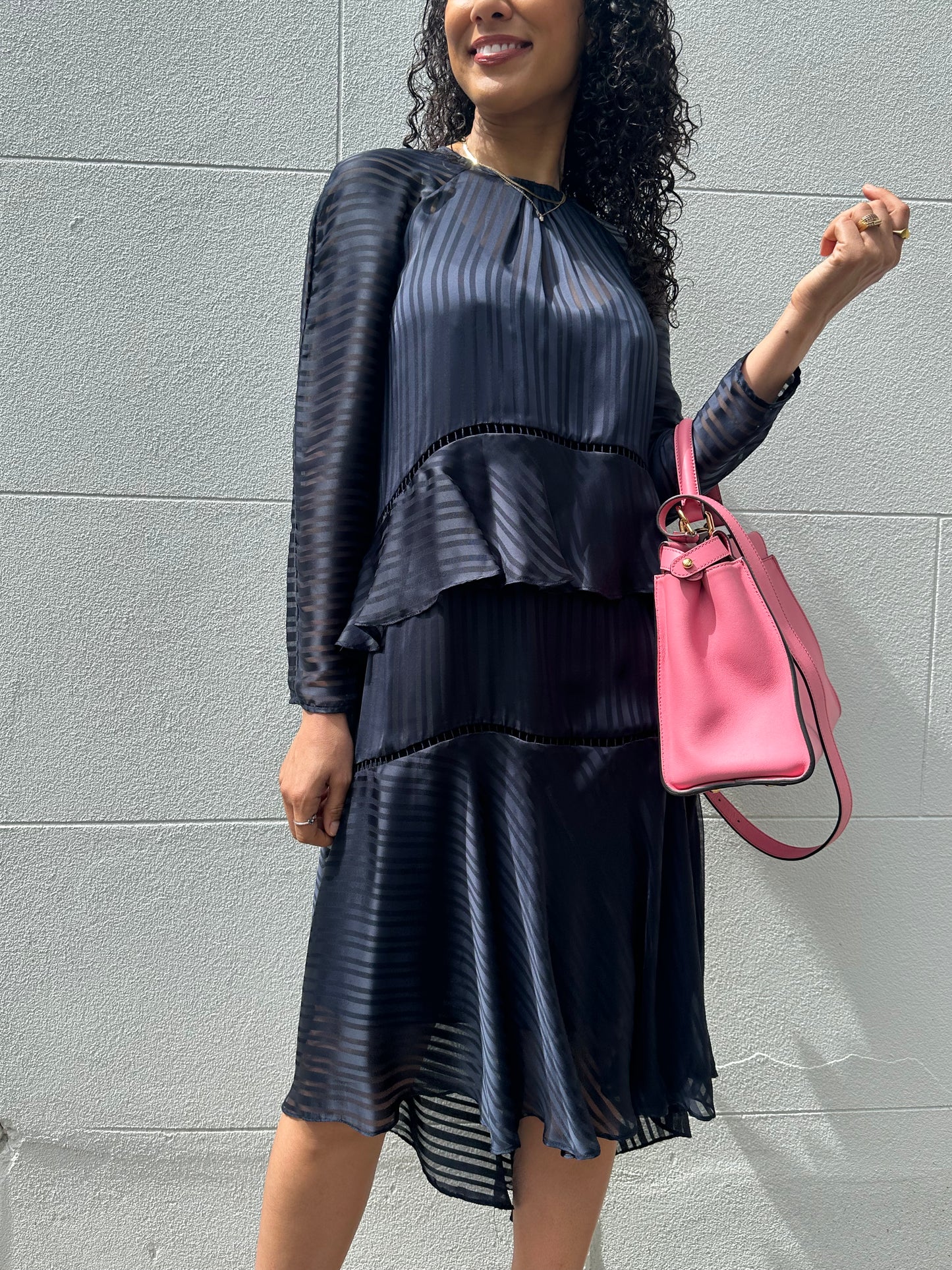 Zimmermann Sheer Navy Dress Size 1