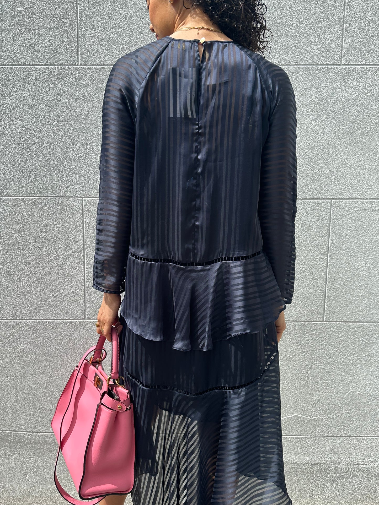Zimmermann Sheer Navy Dress Size 1