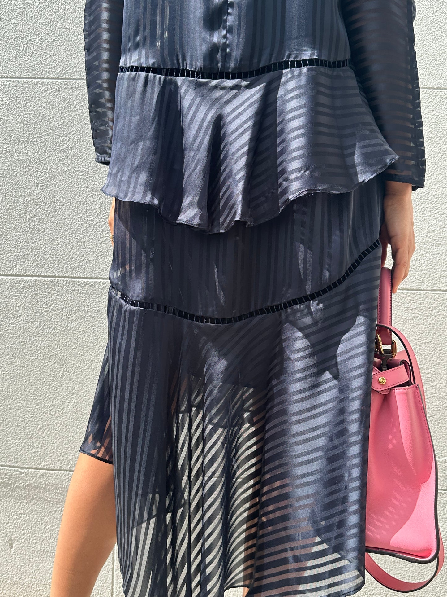 Zimmermann Sheer Navy Dress Size 1