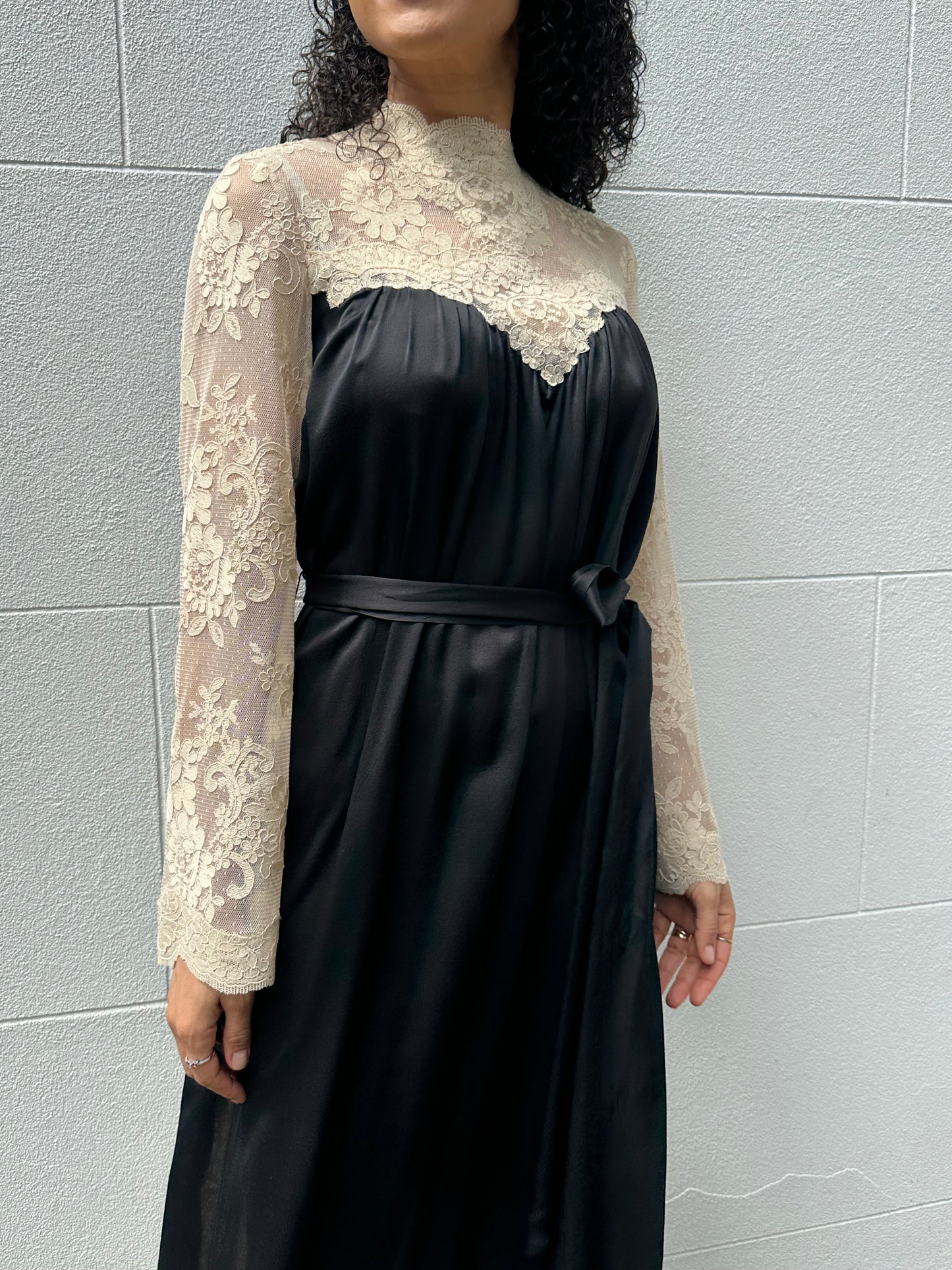 Zimmermann Cream/ Black Lace Dress Size 1
