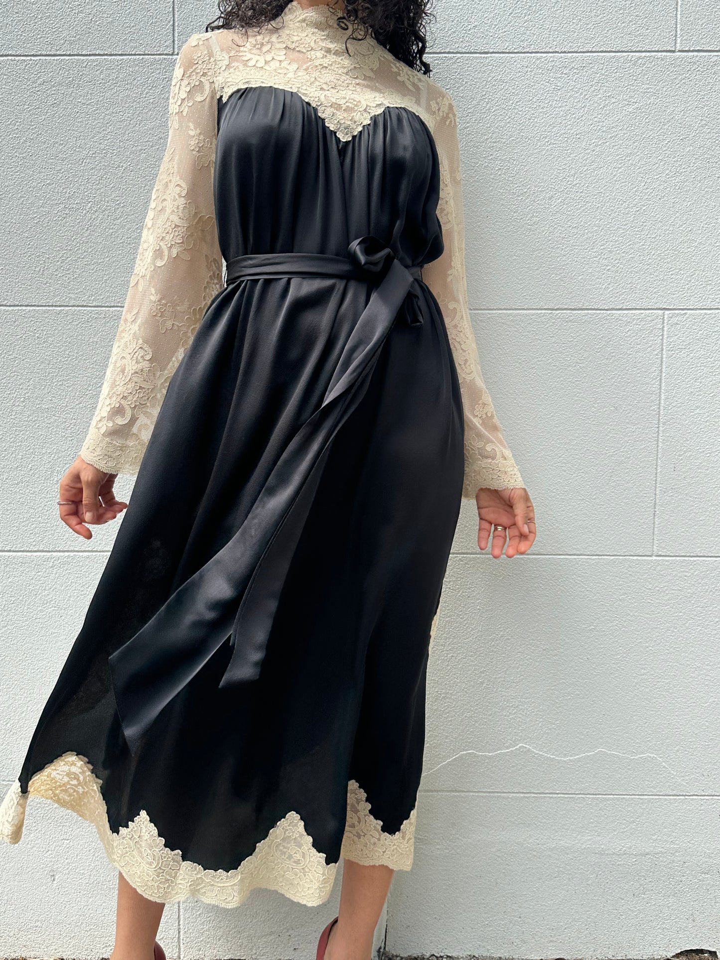 Zimmermann Cream/ Black Lace Dress Size 1