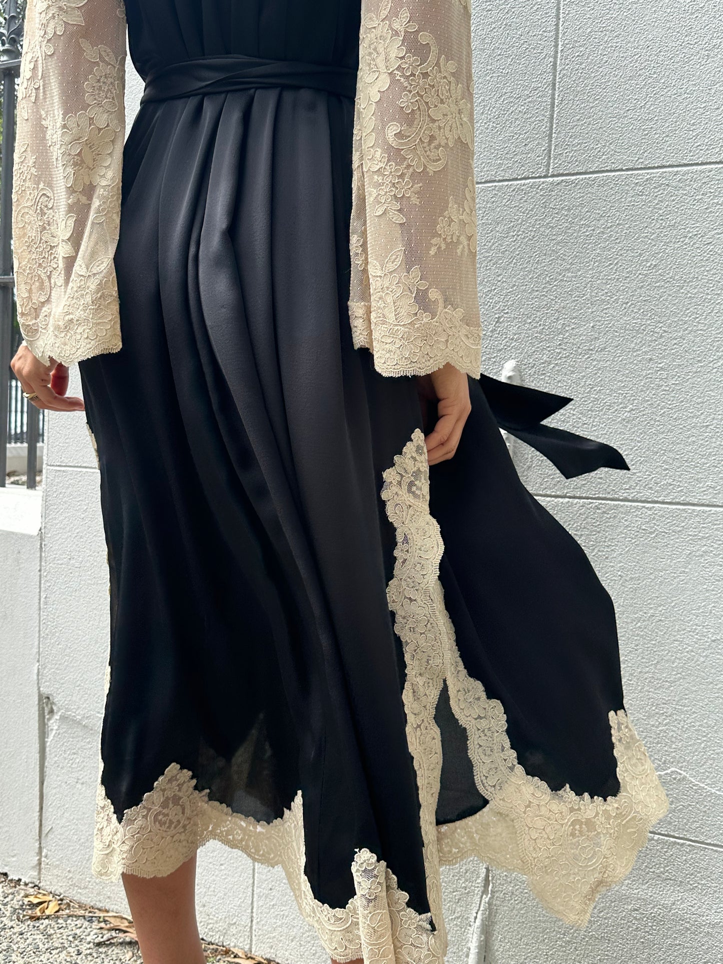 Zimmermann Cream/ Black Lace Dress Size 1
