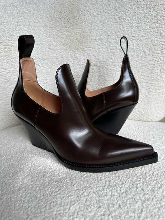 Bottega Veneta Brown Short Boots Size 38.5