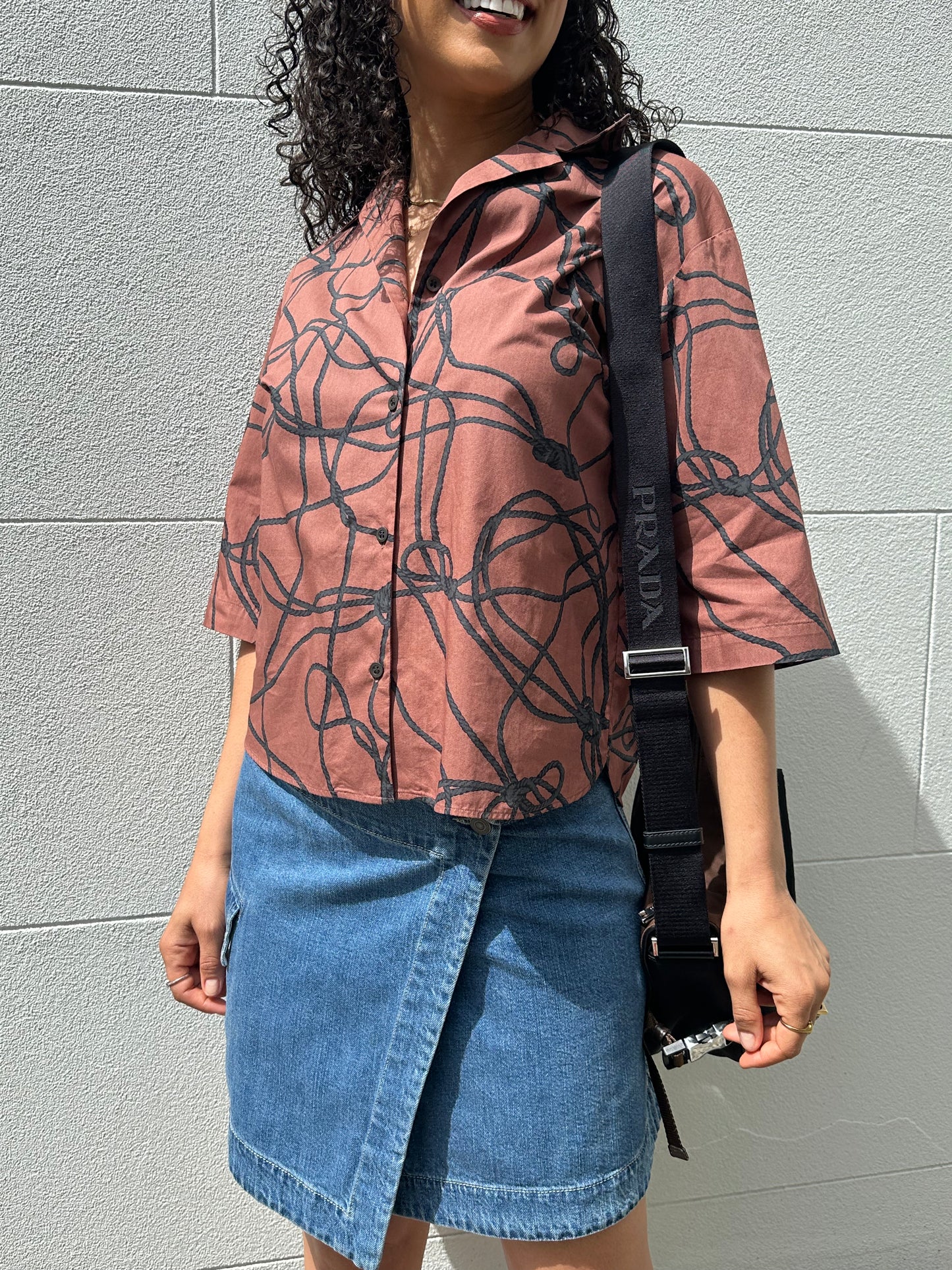 Bassike Denim Mini Skirt Size 1