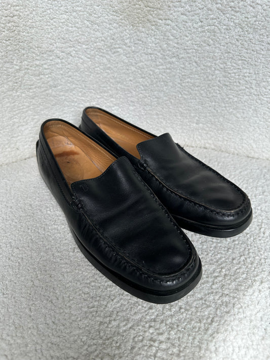 Tods Black Loafers Size 39.5
