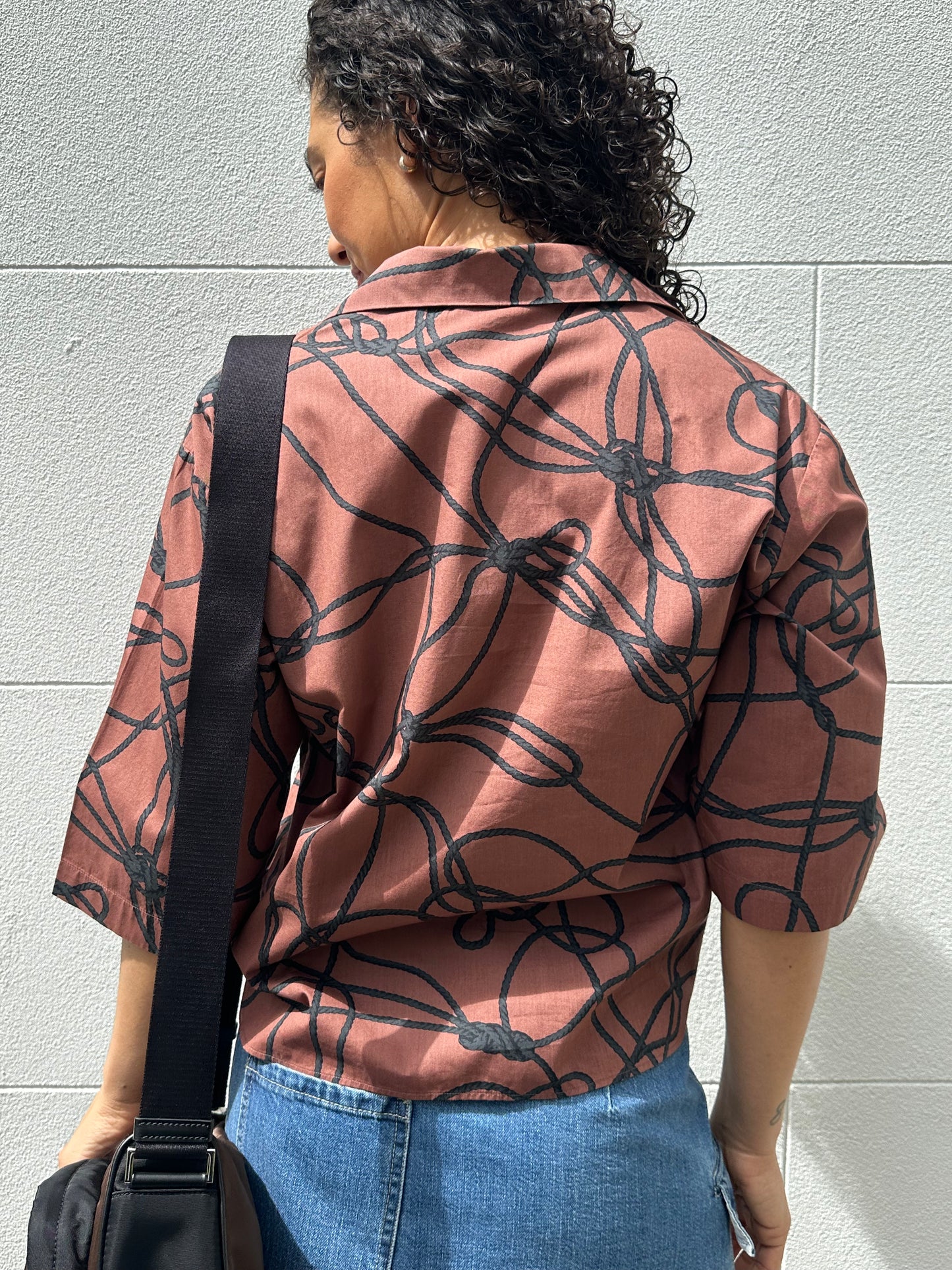 Dries Van Noten Brown Print Shirt Size 38