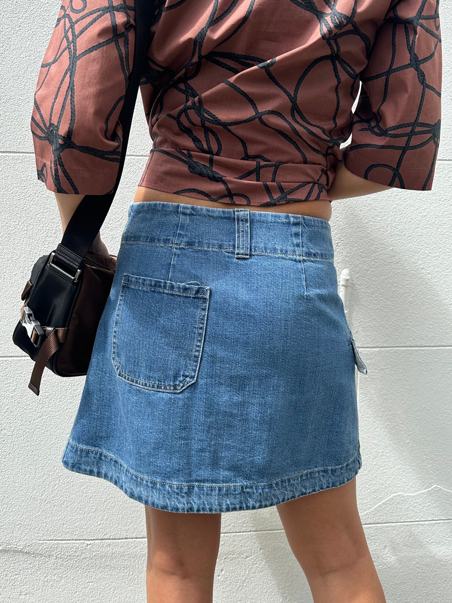 Bassike Denim Mini Skirt Size 1