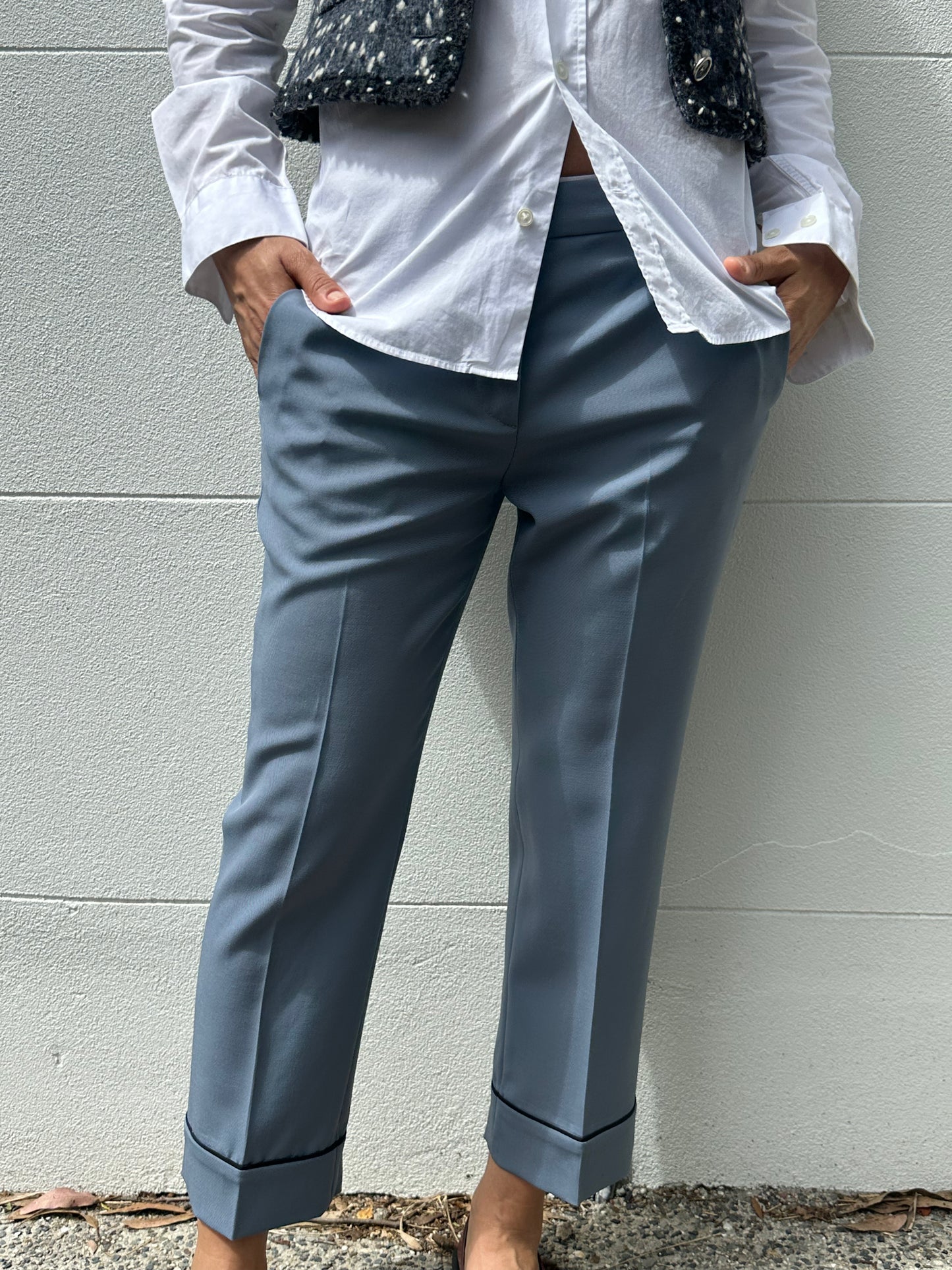 Miu Miu Light Grey Classic Pant Size 40