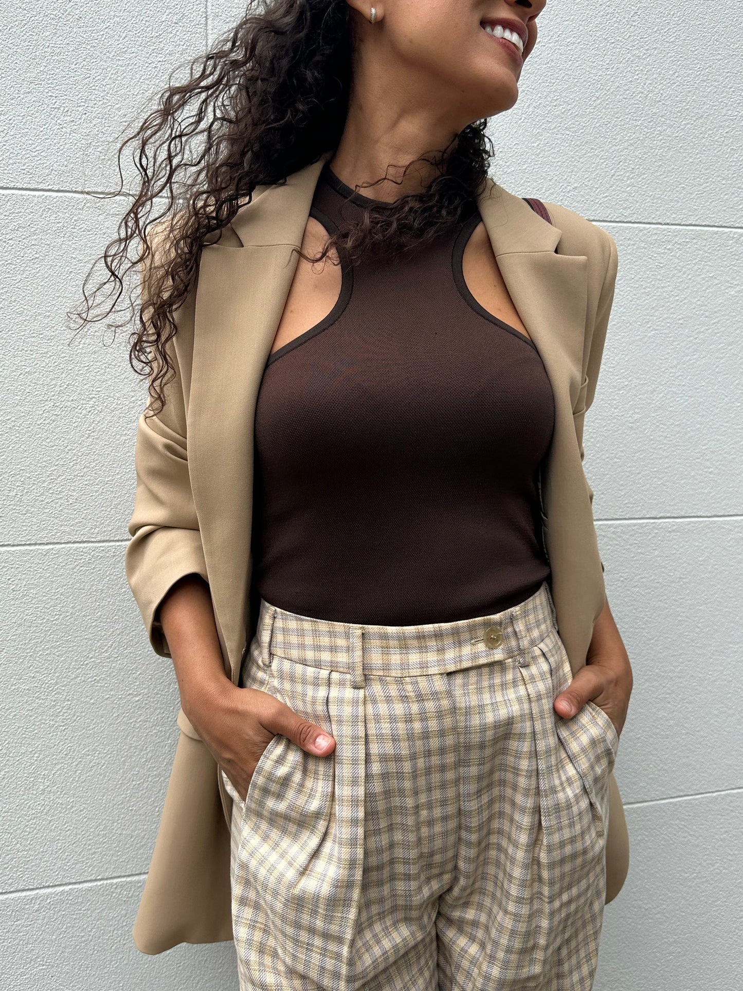 Hermes Chocolate Tank Top Size 38