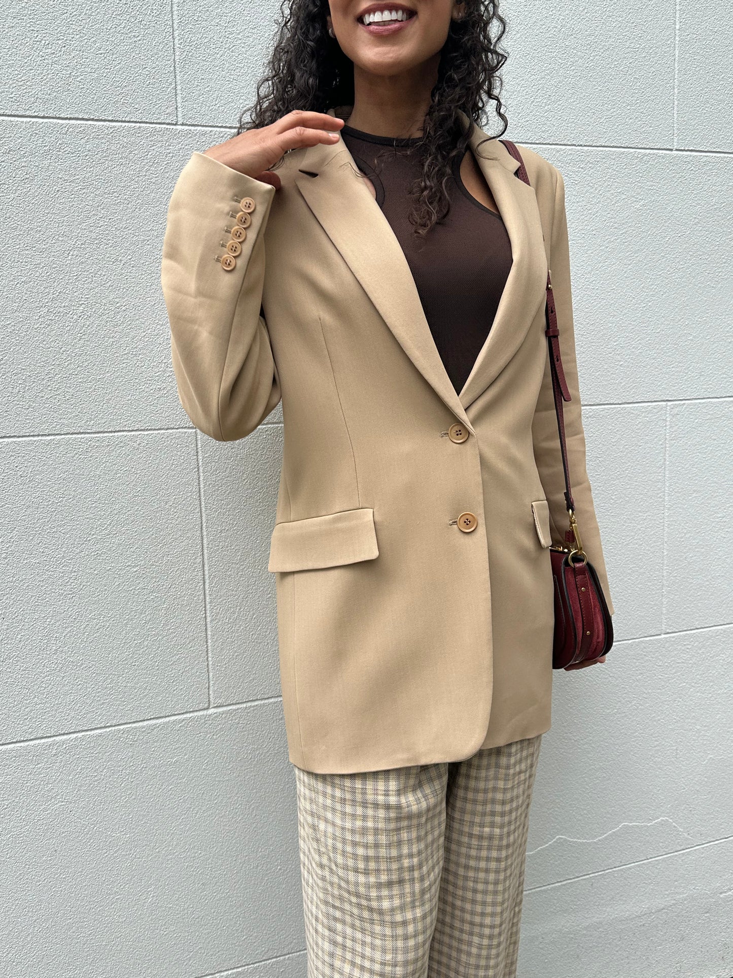 Scanlan Theodore Beige Jacket Size 12