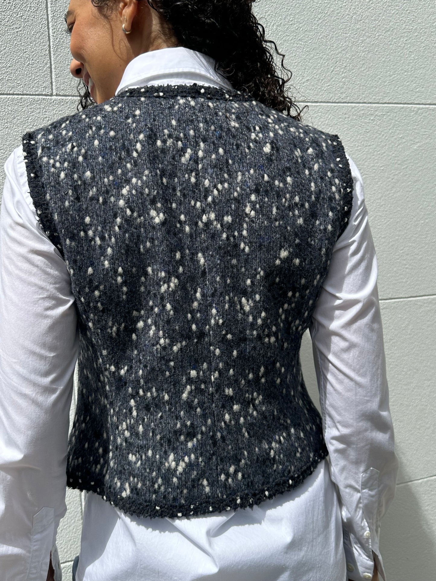 Chanel Grey Knit Vest Size 38