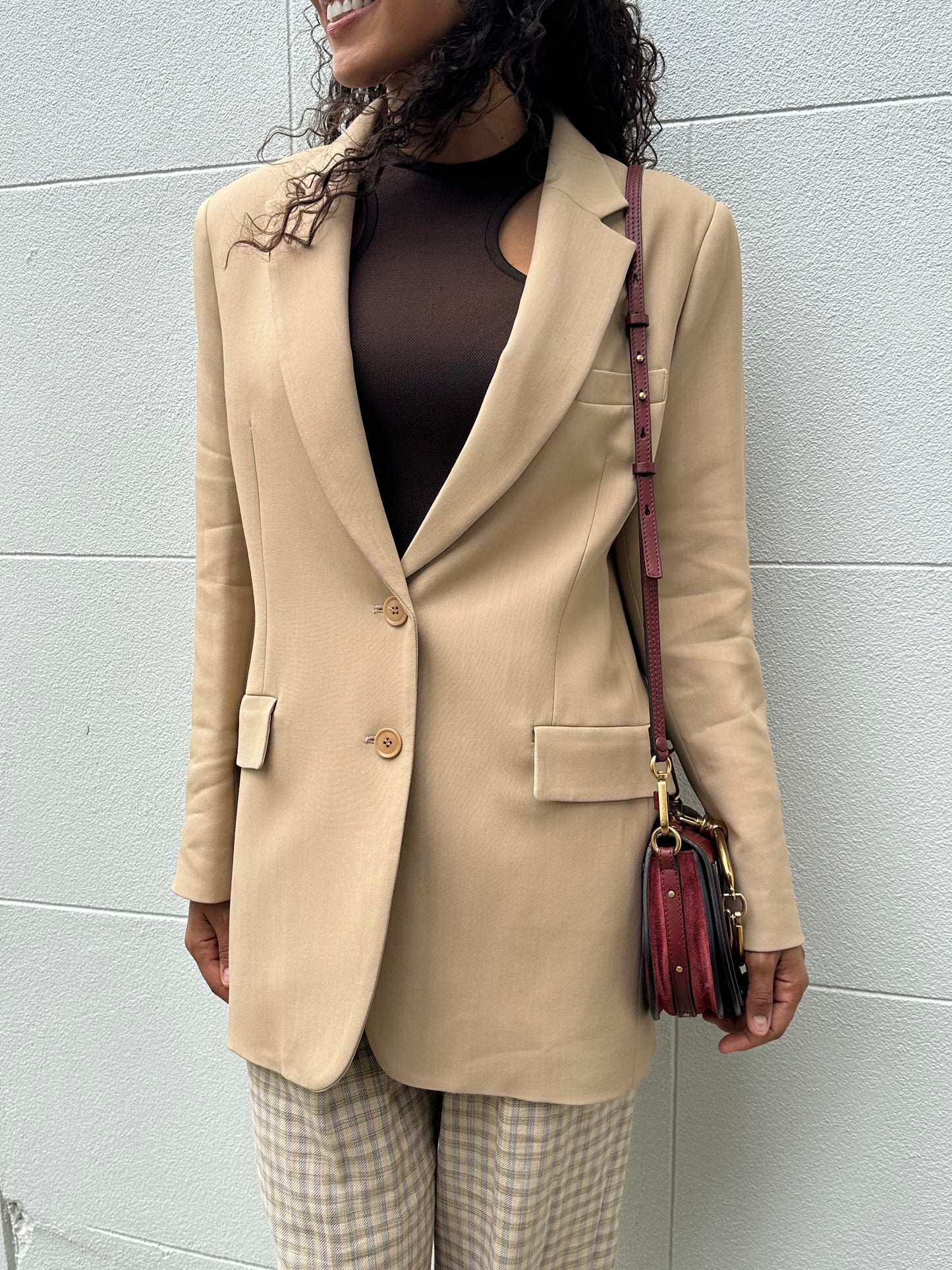 Scanlan Theodore Beige Jacket Size 12