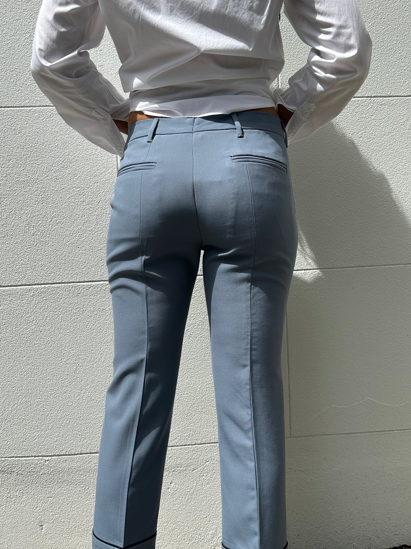Miu Miu Light Grey Classic Pant Size 40