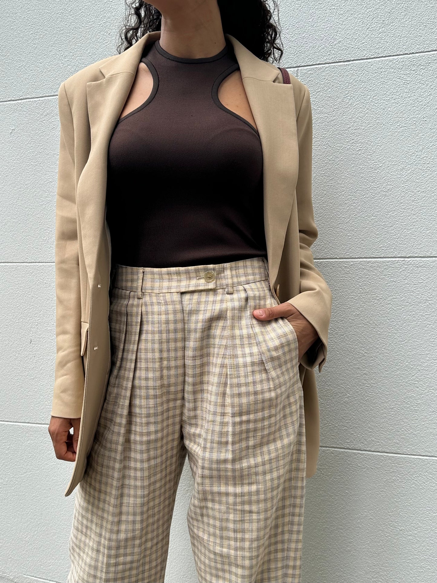 Hermes Chocolate Tank Top Size 38