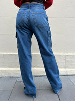 3x1 Wide Leg Blue Jeans Size 27
