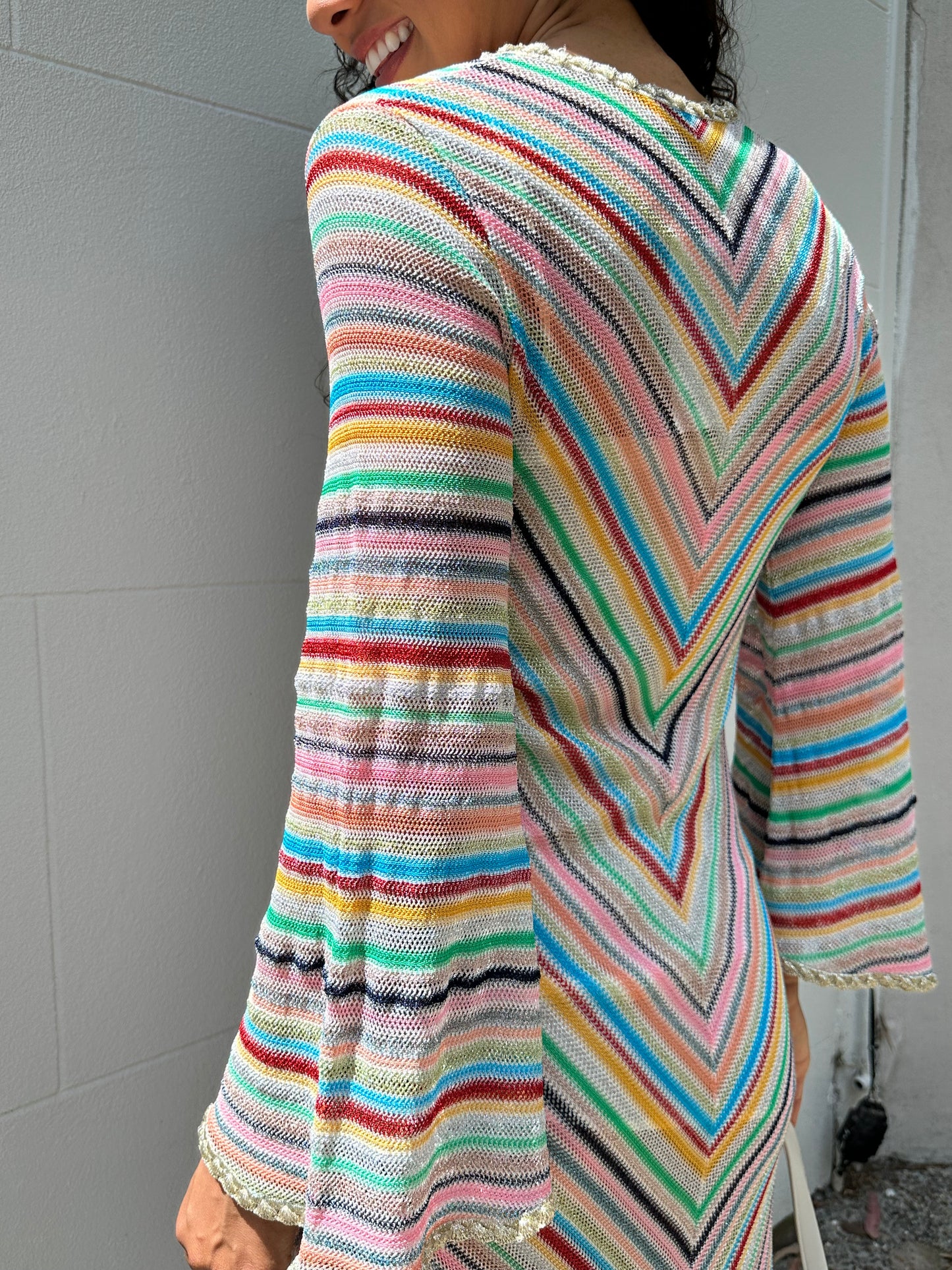 Missoni Mare Multi Stripe Dress Size S