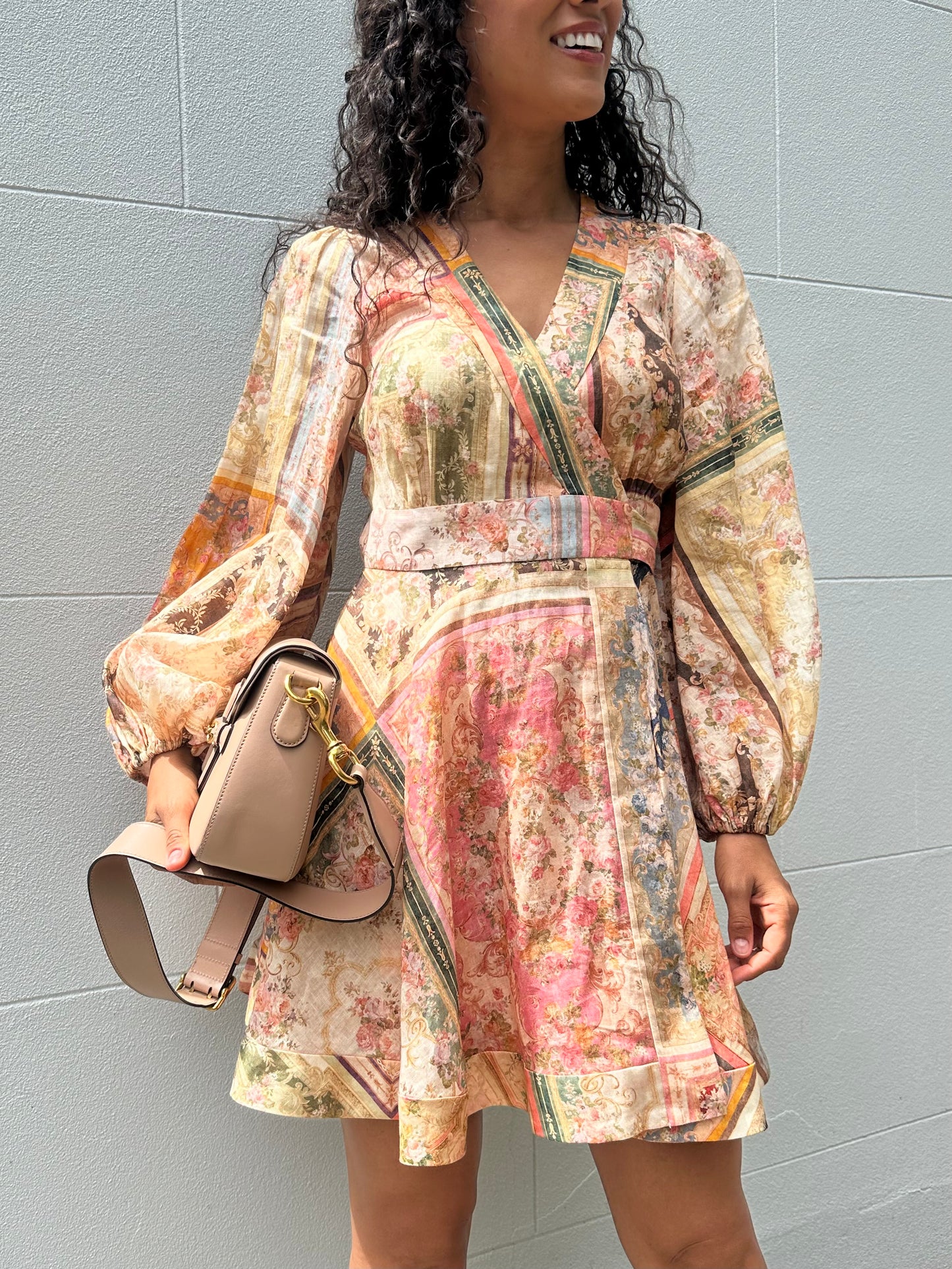 Zimmermann Floral Print Mini Dress Size 0