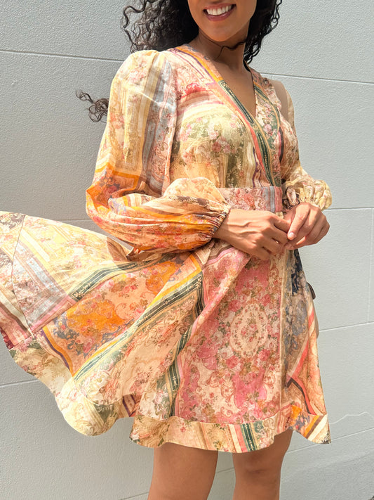 Zimmermann Floral Print Mini Dress Size 0