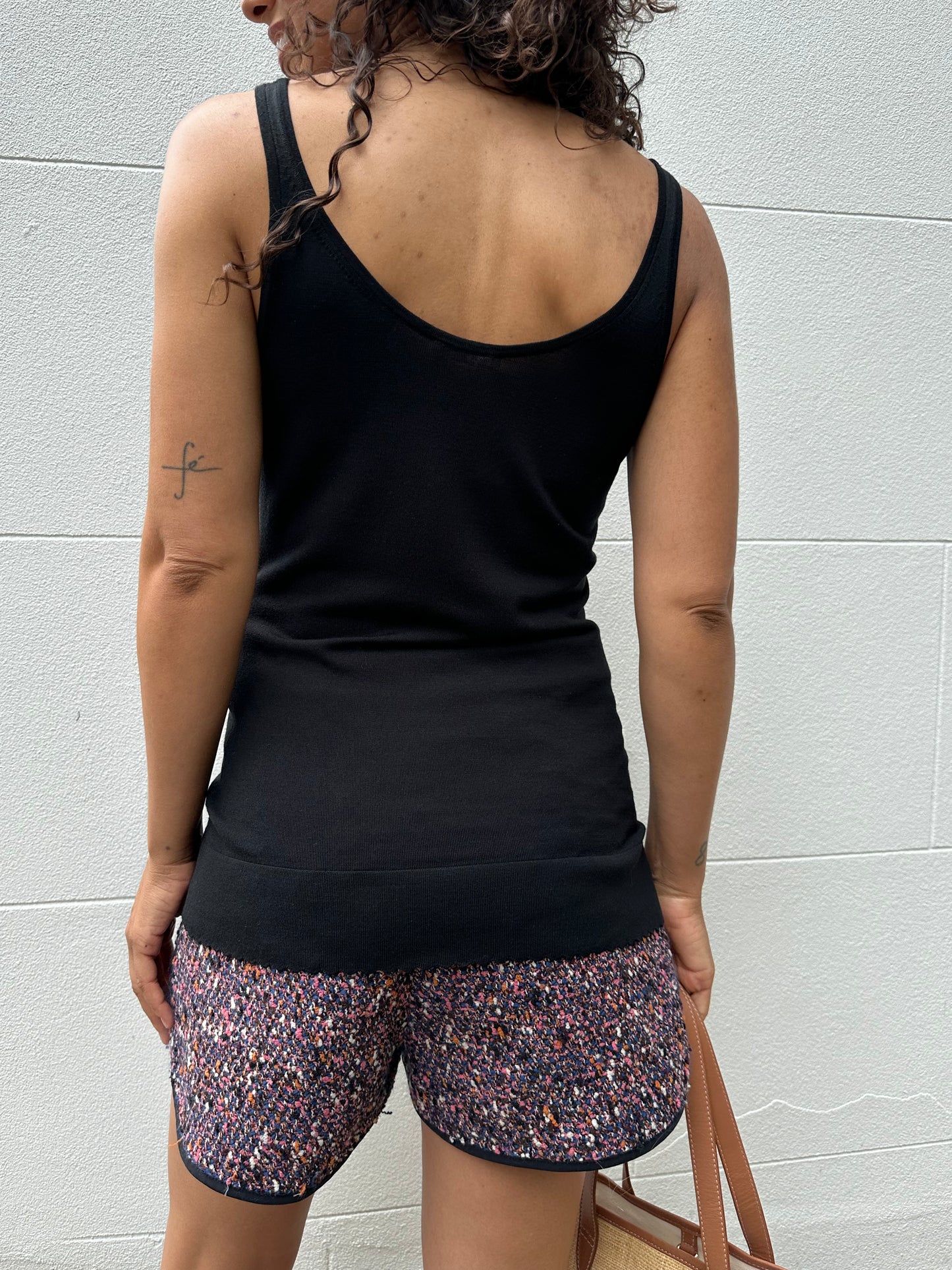 Chloe BLack Knit Singlet Size M