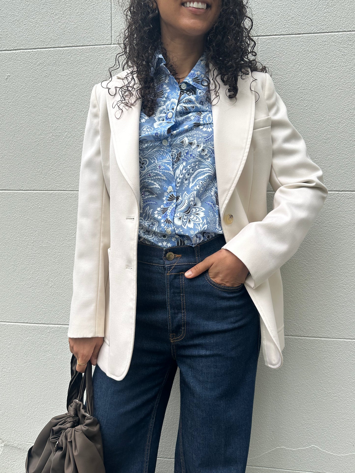 Bella Freud Ivory Jacket Size 10