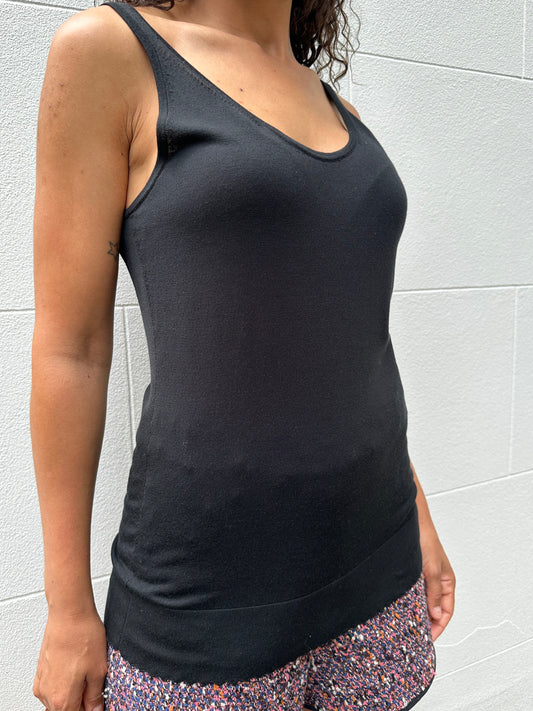 Chloe BLack Knit Singlet Size M