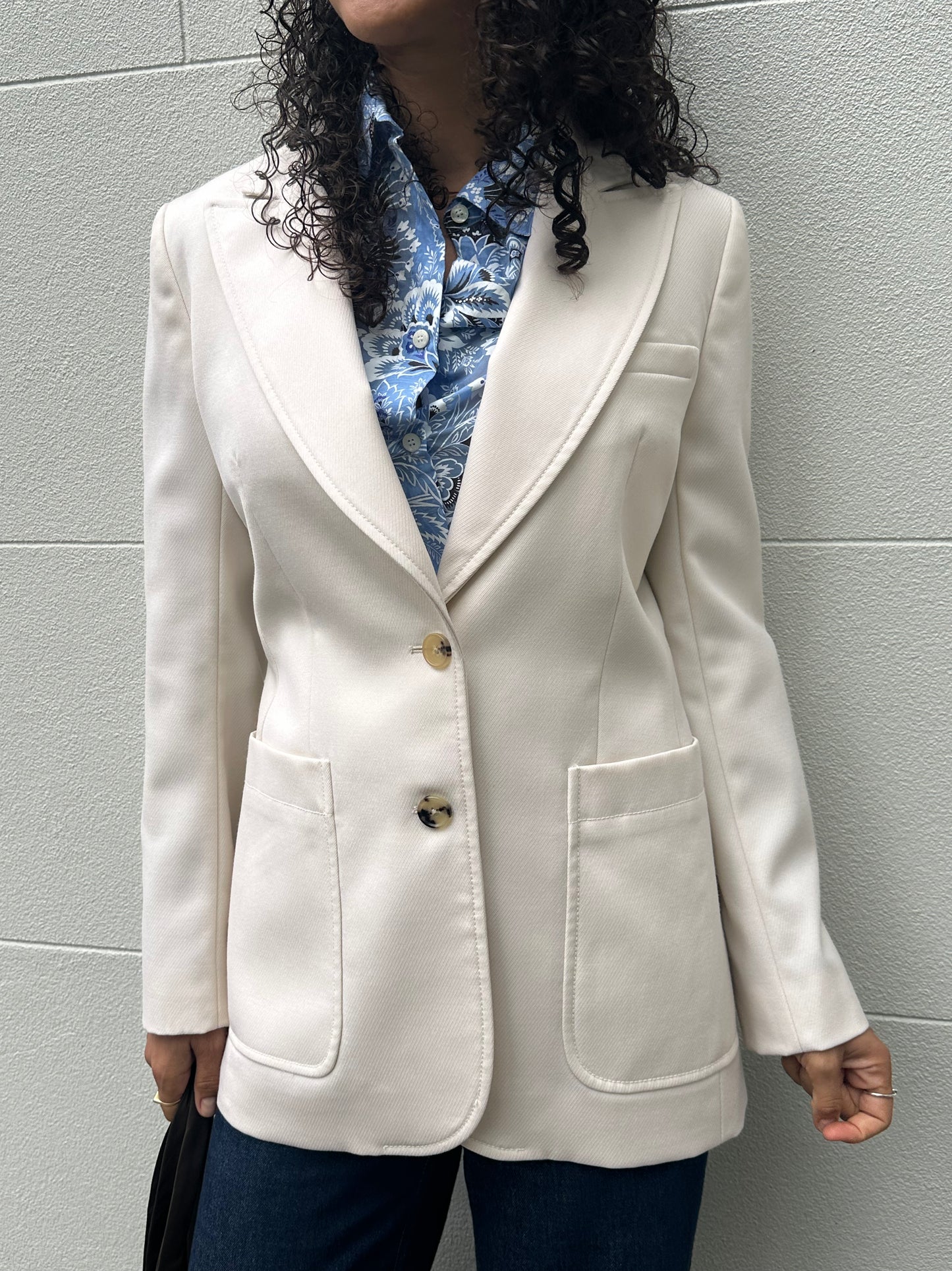 Bella Freud Ivory Jacket Size 10