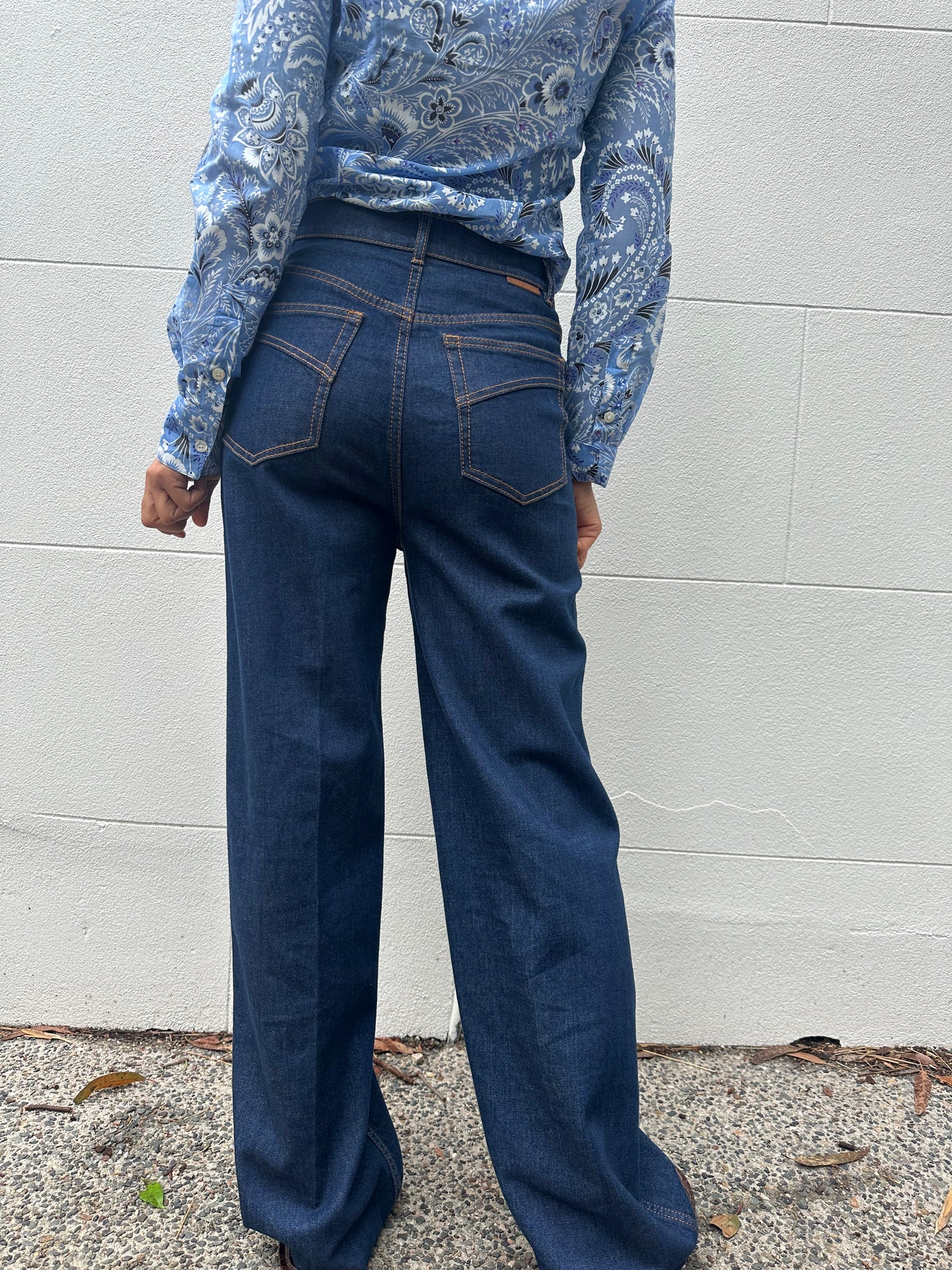 Zimmermann Blue Wide Jeans Size 26
