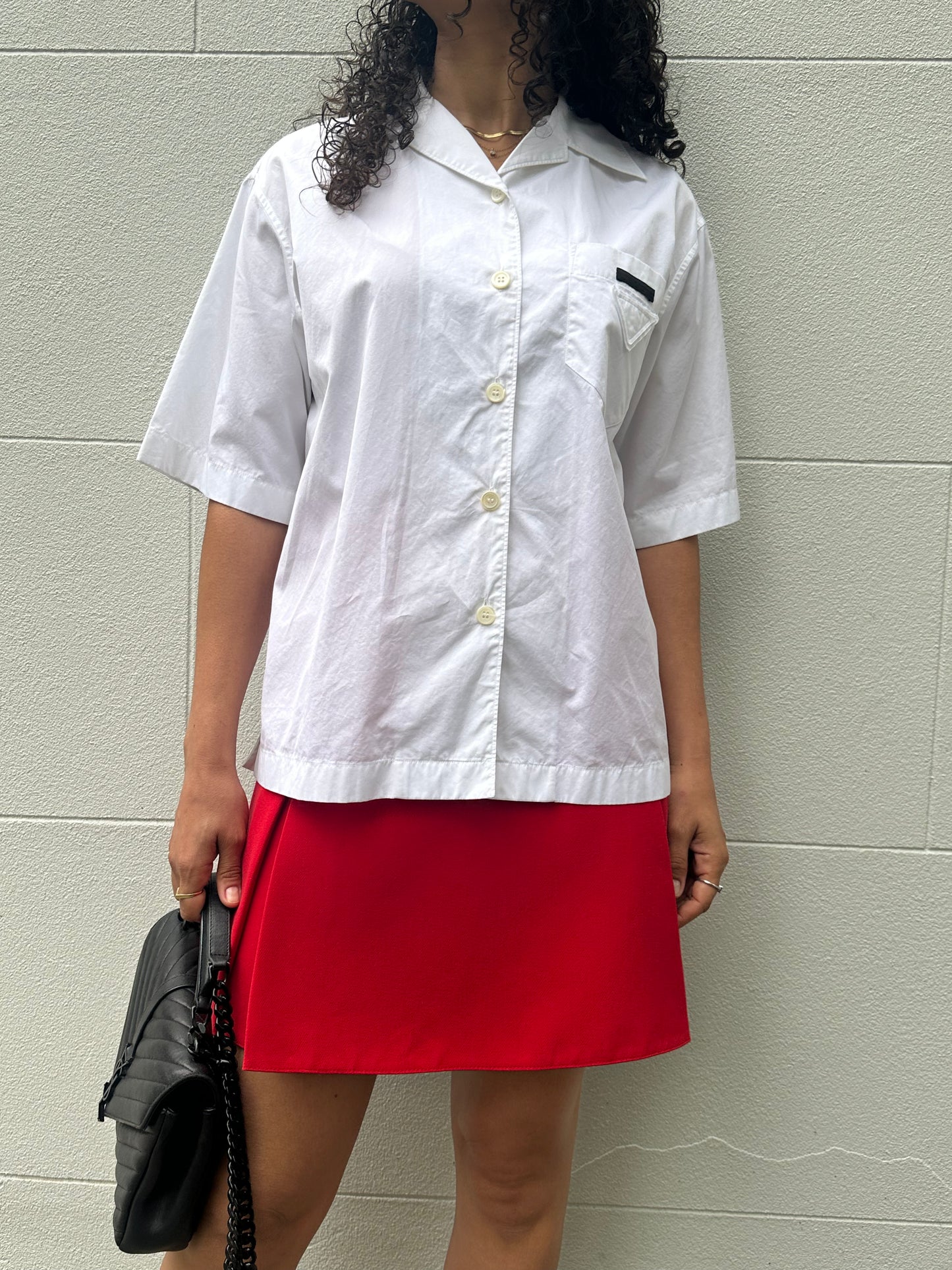 Dior Red Heart Pocket Mini Skirt Size 38