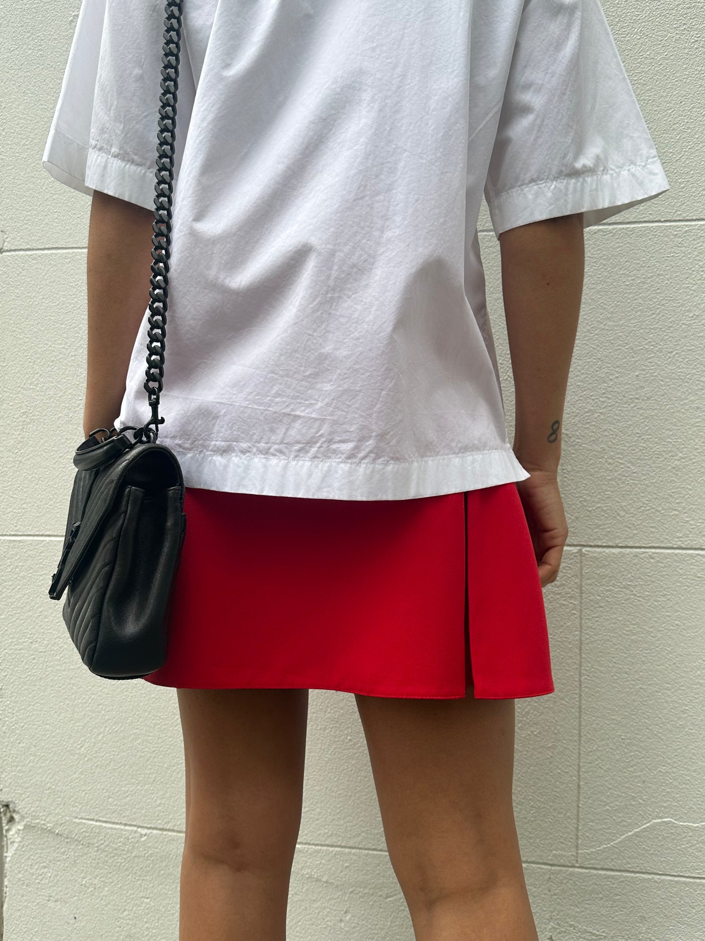 Dior Red Heart Pocket Mini Skirt Size 38