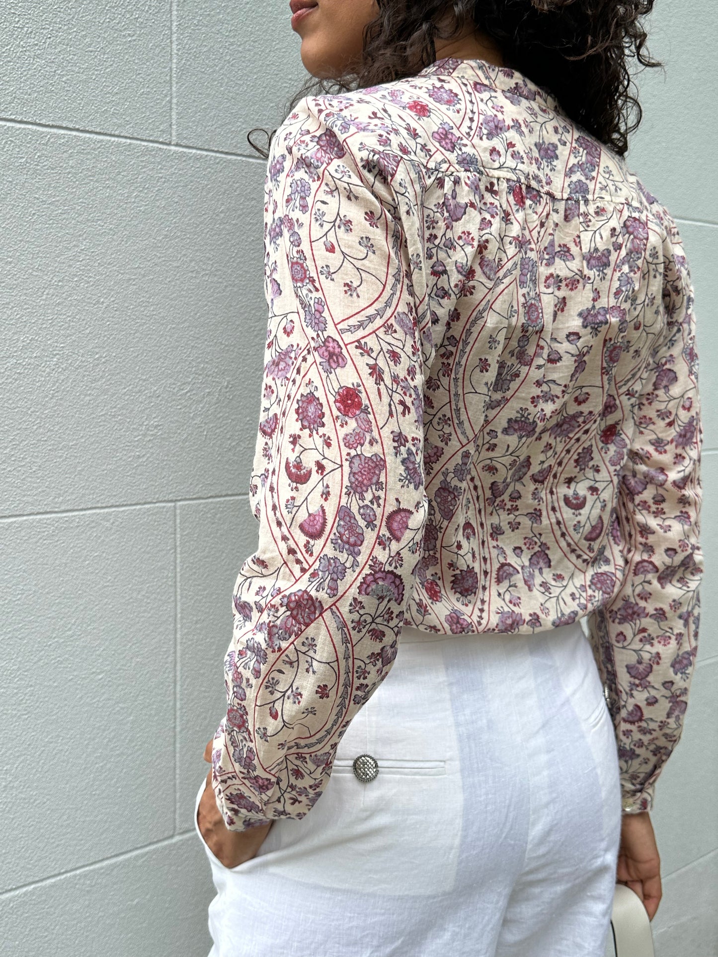 Isabel Marant Lilac Floral Top Size 36