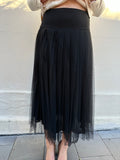 Christian Dior Black Tulle Skirt Size 42