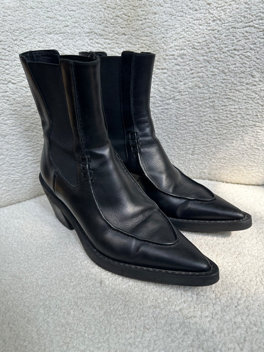 Khaite Black Arizona Boots Size 39