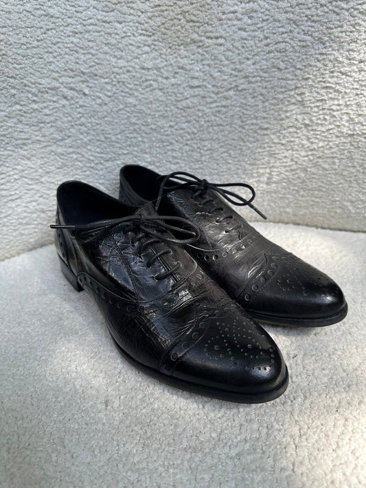 Mascaro Black Brogues Size 37