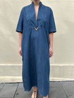 Valentino Long Denim Dress Size 40