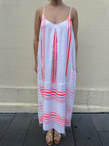 Lemlem Pink Stripe Singlet Dress Size S/M