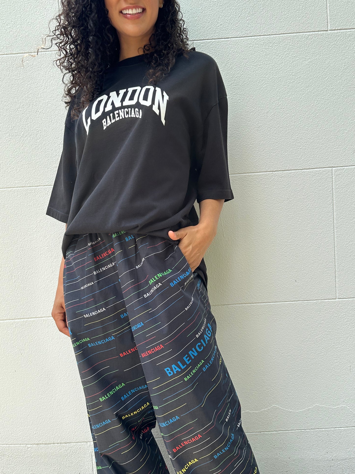 Balenciaga London Black T-Shirt Size L