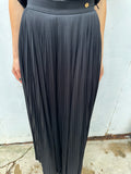 Chanel pleated jersey wide leg pant Size 36