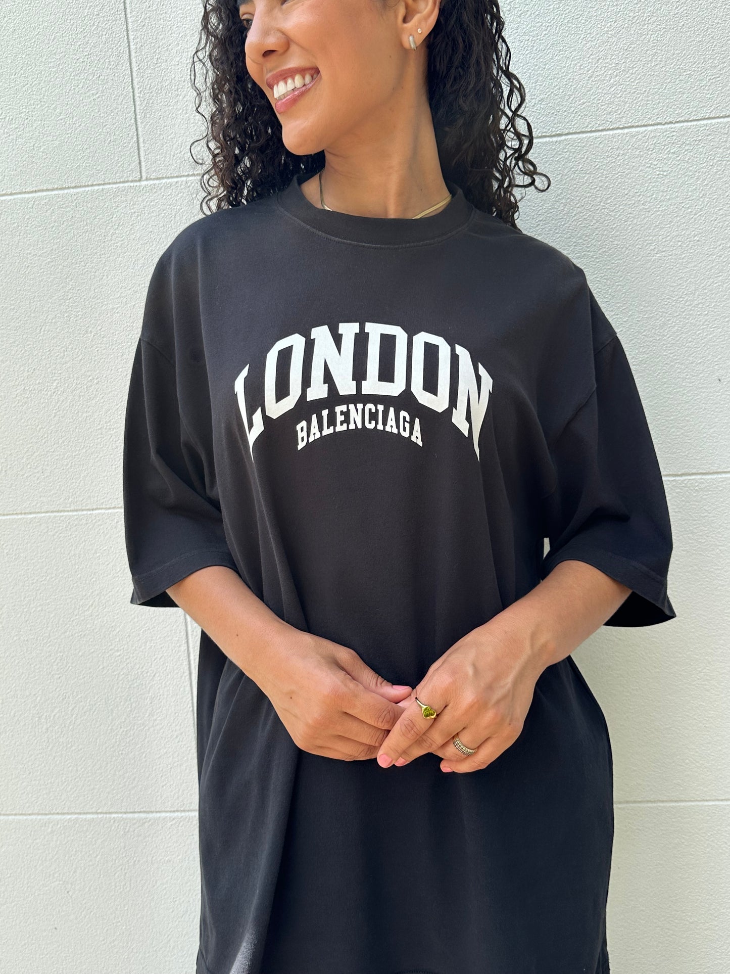 Balenciaga London Black T-Shirt Size L