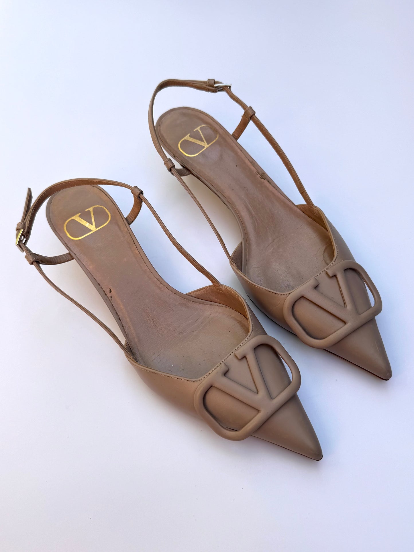 Valentino Blush Slingbacks Size 35.5