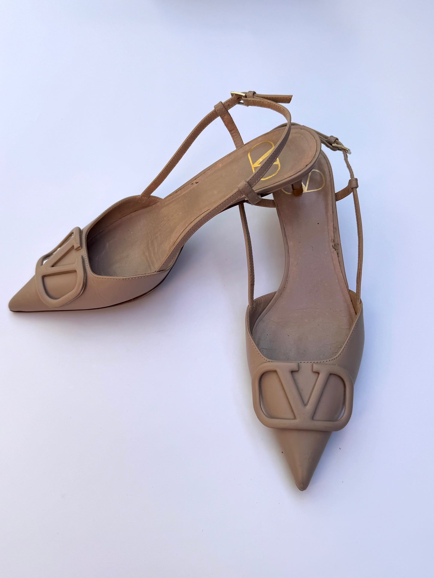 Valentino Blush Slingbacks Size 35.5