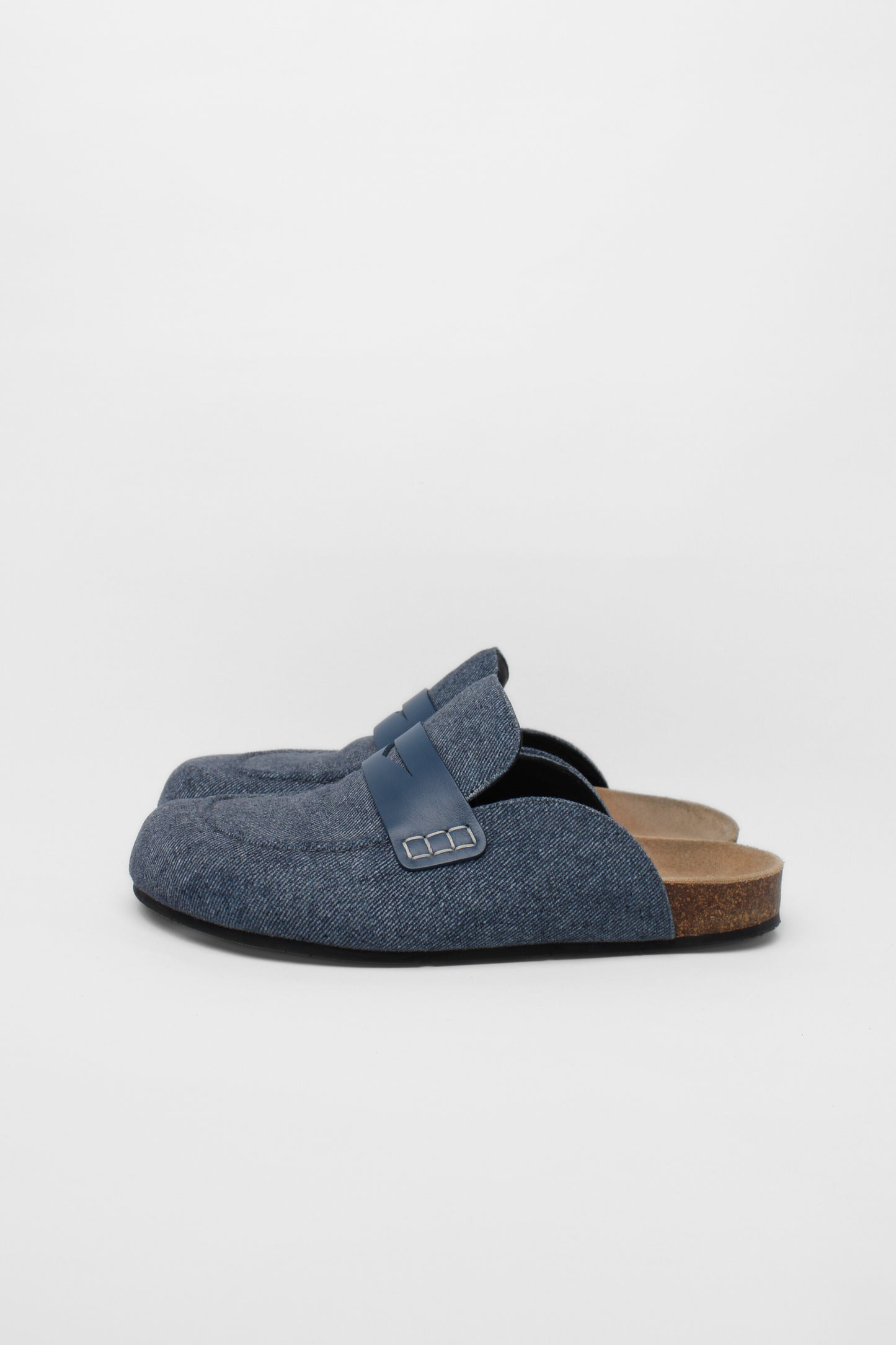 JW Anderson Blue Denim Flat Mules Size 39