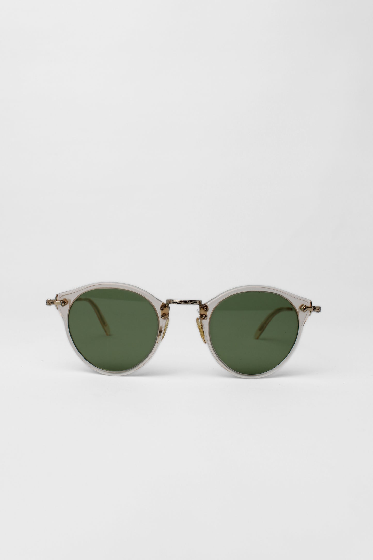 Oliver Peoples Round Green Lense Sunglasses