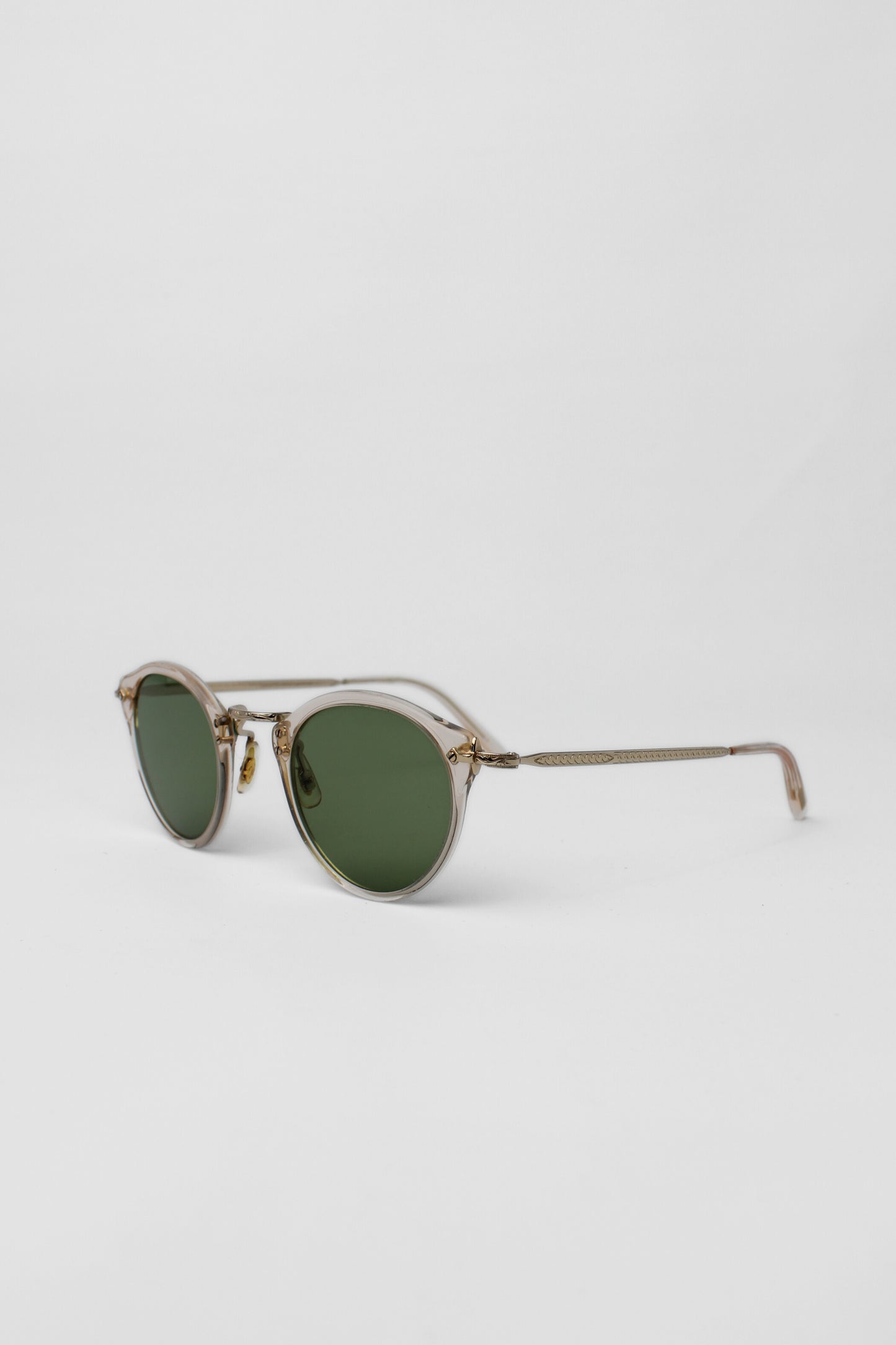 Oliver Peoples Round Green Lense Sunglasses