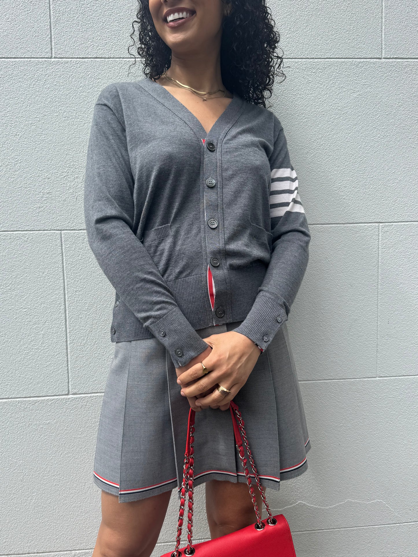 Thom Browne Grey Cardian Size 1