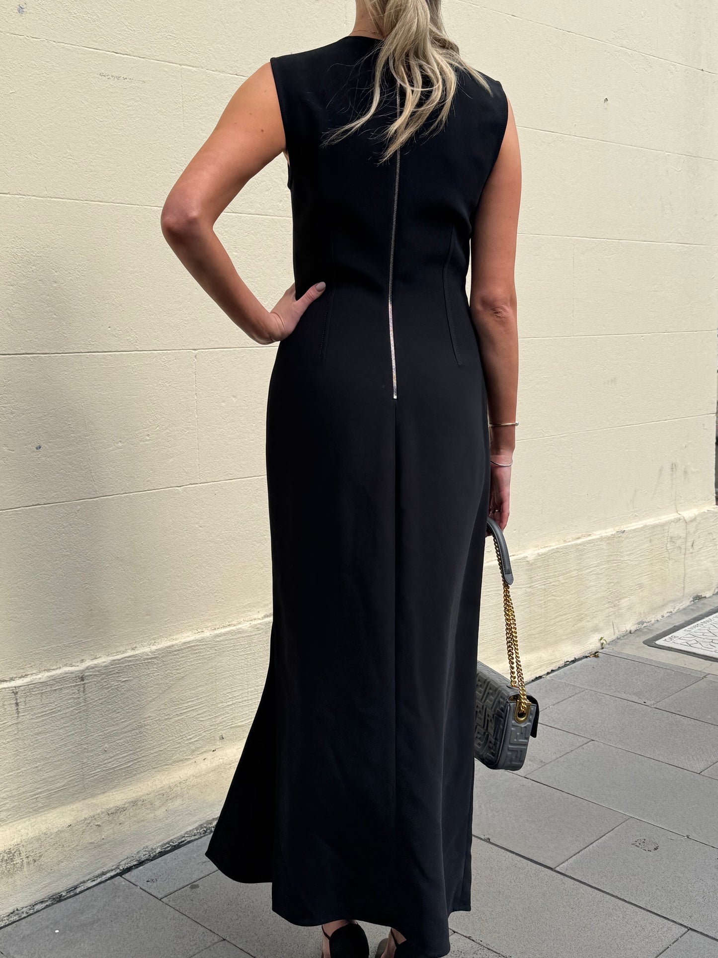 Bottega Veneta Black Long Dress Size 40